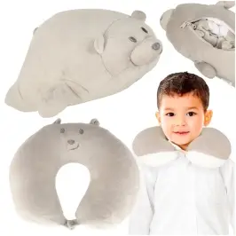 Ceļojumu spilvens 2in1 kakla rullis lidmašīnai automašīnai lācēns talismans