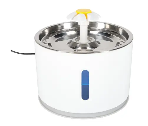 Dzirdinātājs strūklaka sunim kaķim automātiskais USB LED dzirdinātājs 2,4 l tīrīšanas filtrs