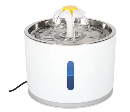 Dzirdinātājs strūklaka sunim kaķim automātiskais USB LED dzirdinātājs 2,4 l tīrīšanas filtrs