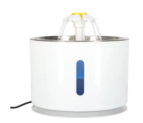 Dzirdinātājs strūklaka sunim kaķim automātiskais USB LED dzirdinātājs 2,4 l tīrīšanas filtrs