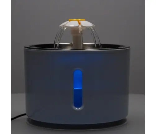 Dzirdinātājs strūklaka sunim kaķim automātiskais USB LED dzirdinātājs 2,4 l tīrīšanas filtrs