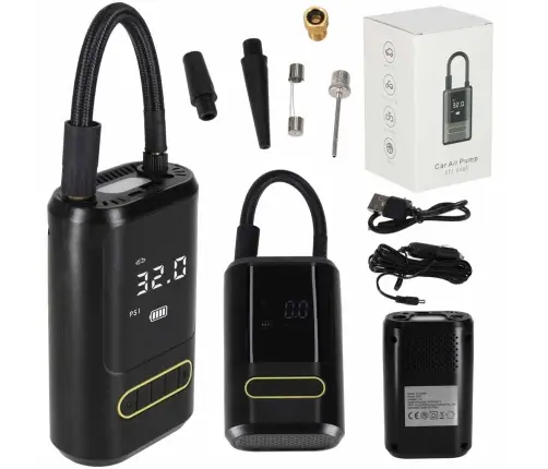 Elektriskais velosipēdu sūknis auto powerbank USB
