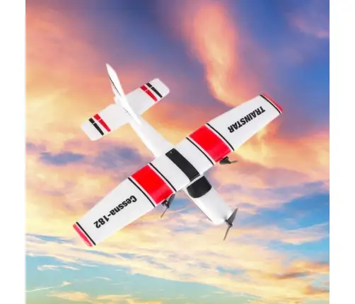 Attālināti vadāms Cessna 182 planieris akrobāts 2.4GHz gaisa kuģis