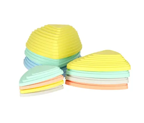 Sensorais ceļš upes akmeņi līdzsvara apmācībai grīda ir lava play 11 elementi pasteļtoņi