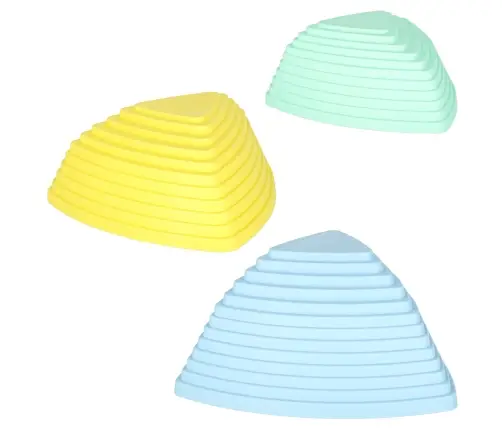 Sensorais ceļš upes akmeņi līdzsvara apmācībai grīda ir lava play 11 elementi pasteļtoņi