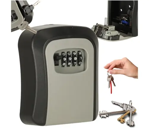 Atslēgu seifa koda kodu slēdzenes šifrs sienas futrālis