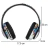 Bluetooth RGB Gaming Sport 150mAh bezvadu austiņas uz ausīm