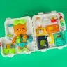 Sensorā montessori manipulatīvā tāfele montessori korpusa pogas lācītis XXL gaisma skaņa