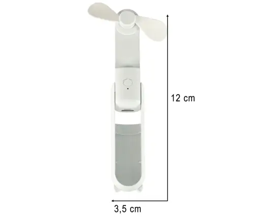 Rakstāmgalda ventilators mini rokas saliekamais ventilators portatīvais USB balts