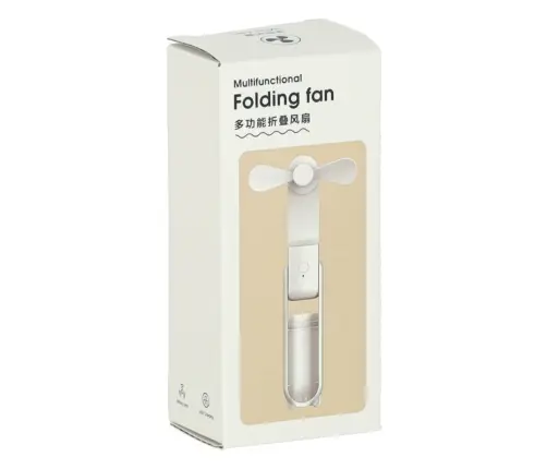 Rakstāmgalda ventilators mini rokas saliekamais ventilators portatīvais USB balts