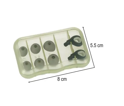 Ausu aizbāžņi silikona aizbāžņi trokšņu samazināšanai 3 izmēru komplekts