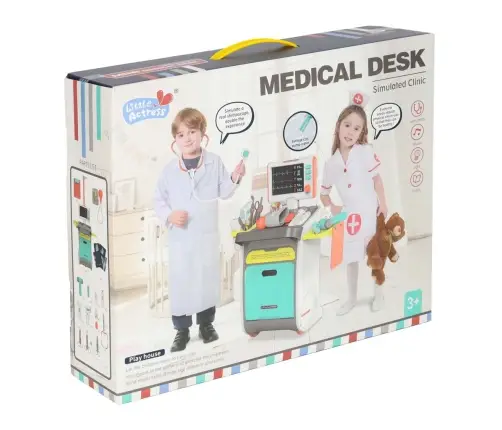 Ārsta stacija medicīniskais komplekts mazais ārsts 34 gab.