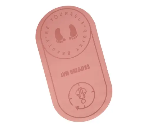 Jogas lēkšanas vingrojumu paklājiņš ar skaņas izolāciju, neslīdošs 127x63x0,6 cm rozā krāsā