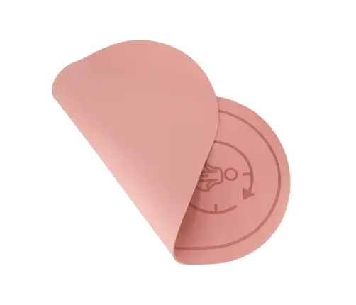 Jogas lēkšanas vingrojumu paklājiņš ar skaņas izolāciju, neslīdošs 127x63x0,6 cm rozā krāsā