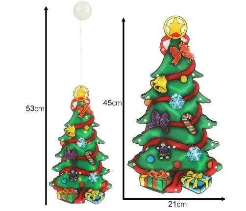 LED kulonu gaismas Ziemassvētku eglīte apdare 45cm