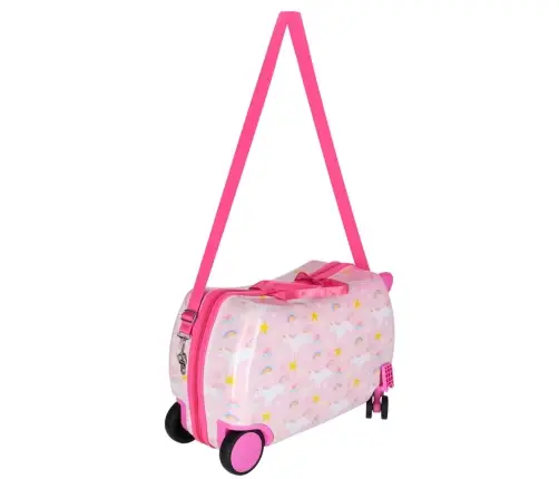 Bērnu ceļojumu koferis uz riteņiem rokas bagāžai vienradzis