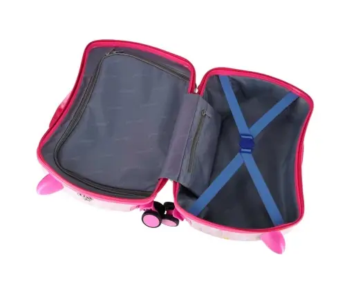 Bērnu ceļojumu koferis uz riteņiem rokas bagāžai vienradzis