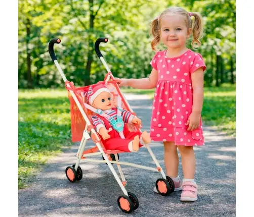 Annabell leļļu ratiņi saliekamais somas ratiņi