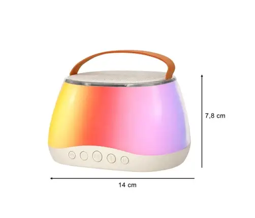 Karaoke komplekts Bluetooth skaļrunis LED RGB 2 mikrofoni USB