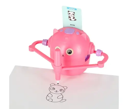 Izglītojošs robots interaktīva mācīšanās zīmēt rakstīšanas fišu komplektu marķieri rozā krāsā