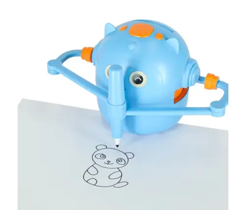 Izglītojošs robots interaktīva mācīšanās zīmēt rakstīšanas fišu komplektu marķieri zili