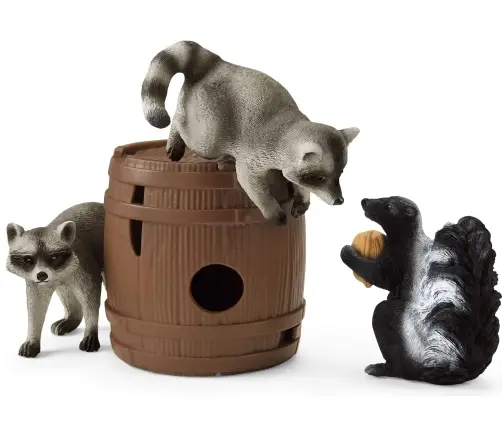 Schleich 42532 Orzechowe Psoty Szop Pracz Skunks Wild Life