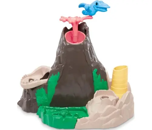 Play-Doh Slime Dino Crew Lava Bones Island Volcano Playset with HydroGlitz Eggs F1500