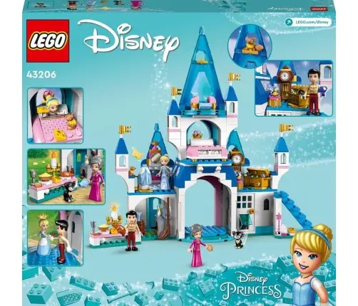 LEGO Disney Zamek Kopciuszka i księcia z bajki 43206