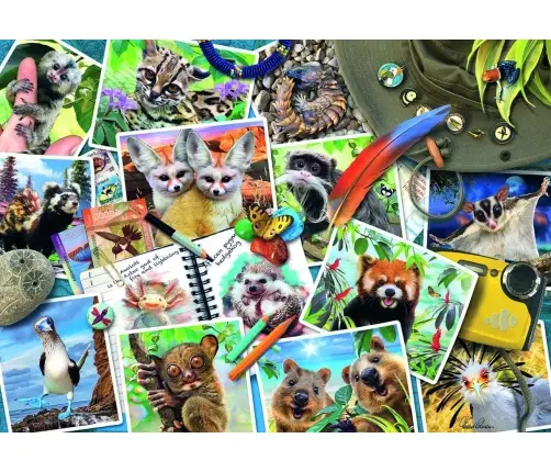 Ravensburger Puzzle Travellers Animal Journal 1000pc 17322