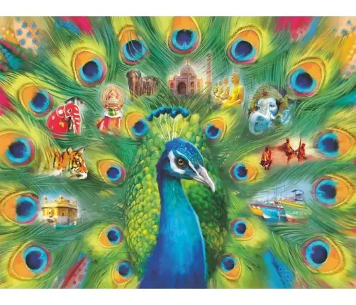 Ravensburger puzzle Land of the Peacock 2000p 16567