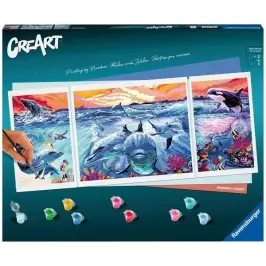 CreArt Dolphins at Sunset 23577