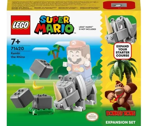 LEGO 71420 SUPER MARIO Rambi the Rhino Expansion Set