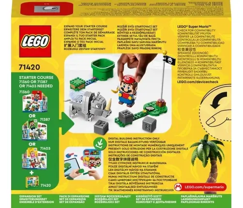 LEGO 71420 SUPER MARIO Rambi the Rhino Expansion Set