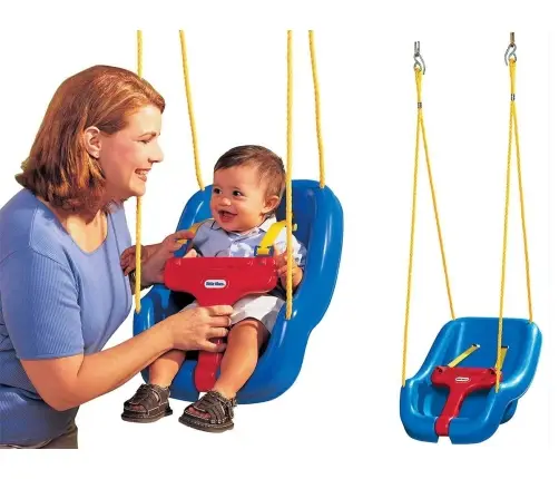 Little Tikes 2-in-1 Snug n Secure Swing 4pk Blue