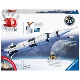 Ravensburger 3D Puzzle Apollo Saturn V Rocket 440 Pc 3D Puzzle 11545