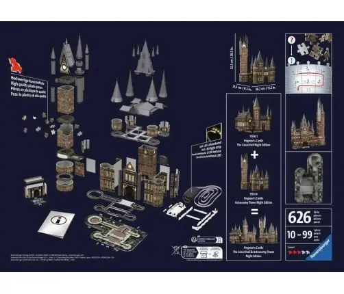 Ravensburger 3D Puzzle Hog.Cast.Astr.Tower-Nig.Ed.540p 11551