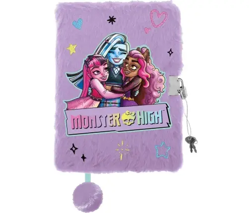 Monster High Hairy Diary with padlock A5 96K 1433