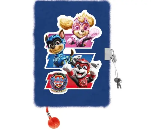Paw Patrol Hairy Diary with padlock A5 96K 1082