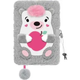 My Little Friend Hedgehog Hairy Diary with padlock A5 96K 8982