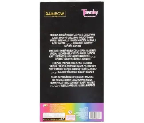 Townley Rainbow High Sparkle Hair Accessories Box Gift Set for Girls RH0019GA