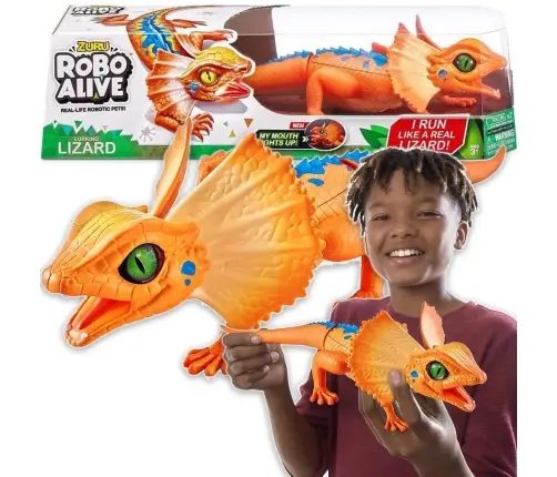 Zuru Robo Alive Lurking Lizard Orange 6950