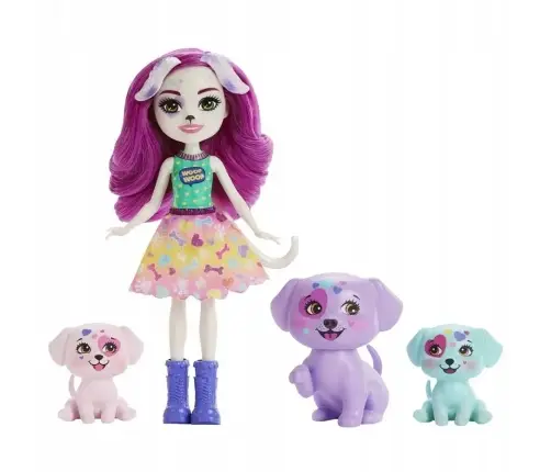 Enchantimals City Tails Main Street Dessa Dalmatian Family HKN14