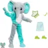 Barbie Cutie Reveal Fashion Doll Jungle Series Elephant Plush Costume HKP98