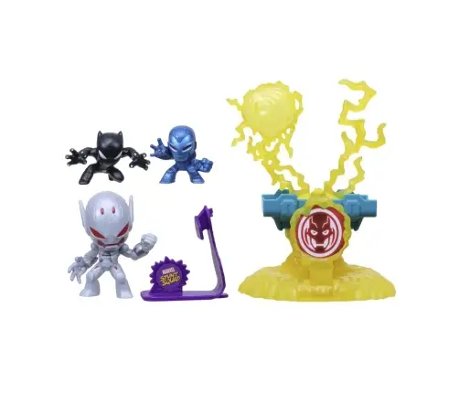 Marvel Stunt Squad Villain Knockdown Black Panther and Iron Man vs. Ultron F7834