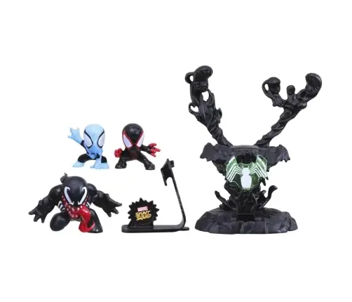 Marvel Stunt Squad Villain Knockdown Spider-Man and Miles Morales vs Venom F7833