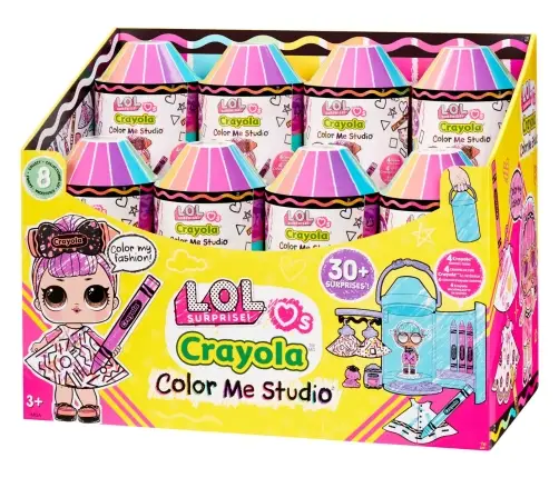 505273-EUC L.O.L. Surprise Loves CRAYOLA Color Me Studio Asst in PDQ