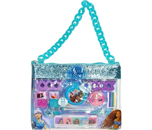 Townley Disney Little Mermaid Chain Bag Cosmetic Set DP5113GA