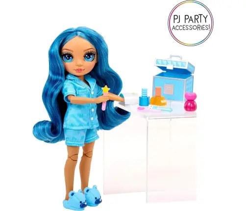 530947-EUC Junior High PJ Party Fashion Doll- Skyler (Blue)