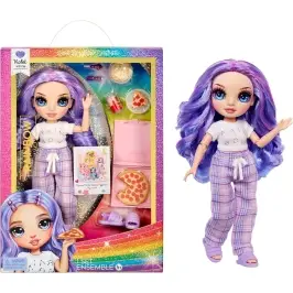 503705-EUC Junior High PJ Party Fashion Doll- Violet (Purple)