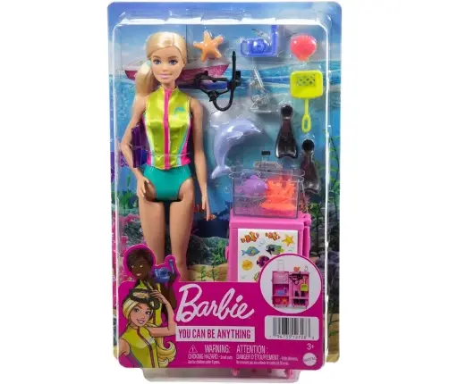 Barbie Careers Blonde doll Marine Biologist HMH26 Mattel